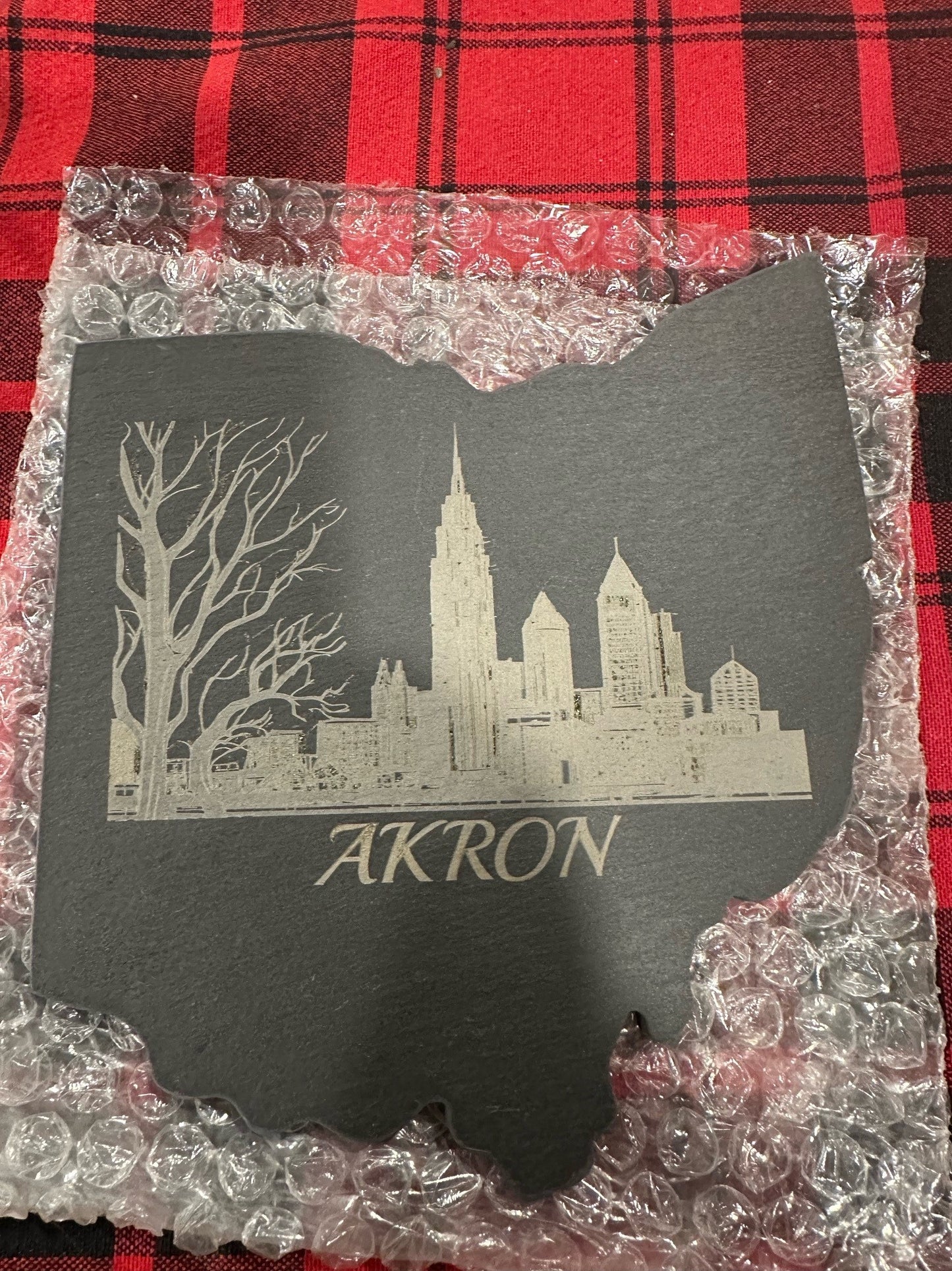 Ohio Shaped slate Trivet/Hot plate