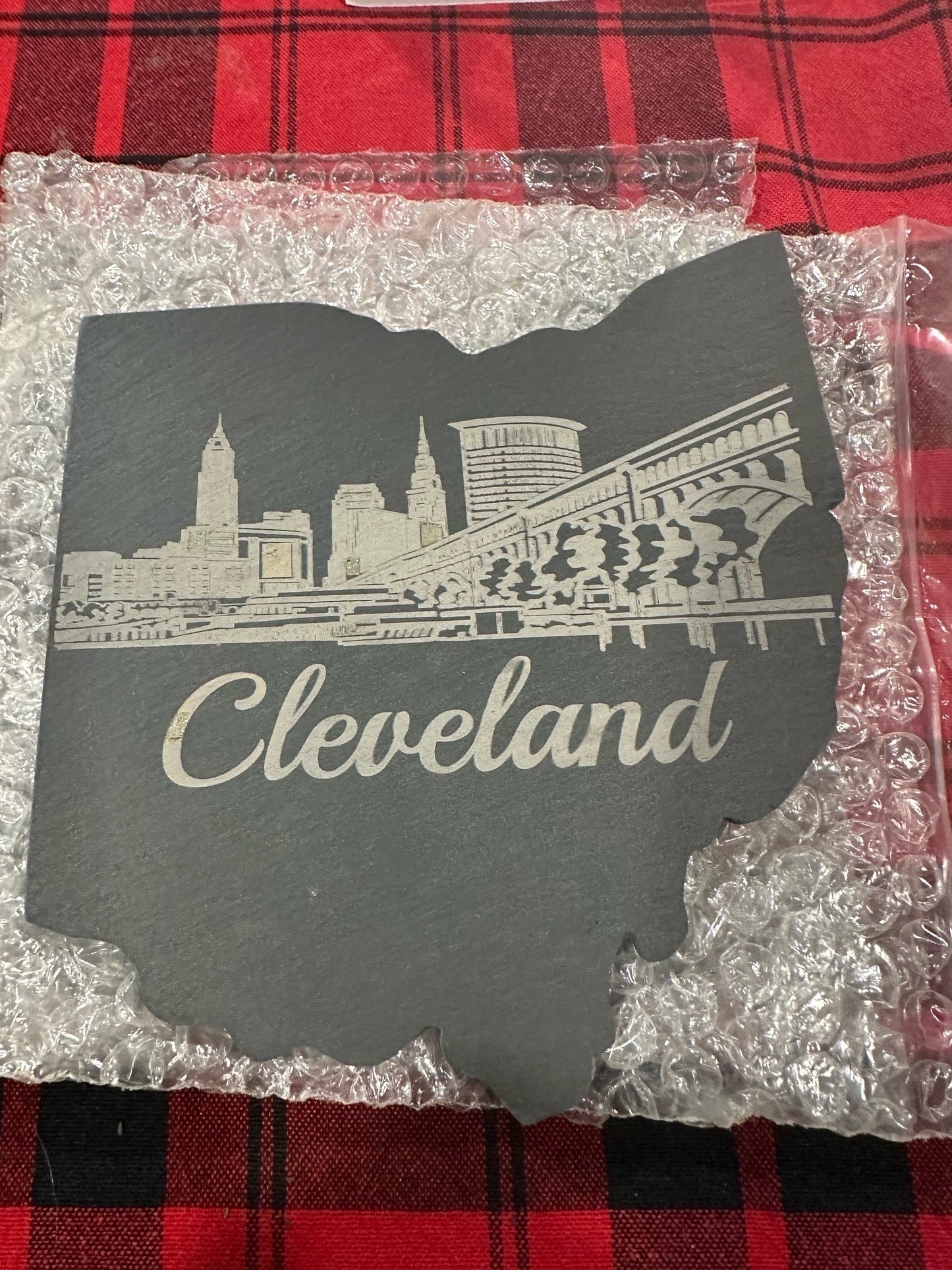 Ohio Shaped slate Trivet/Hot plate