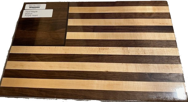 1" thick hardwood flag cuttingbaord