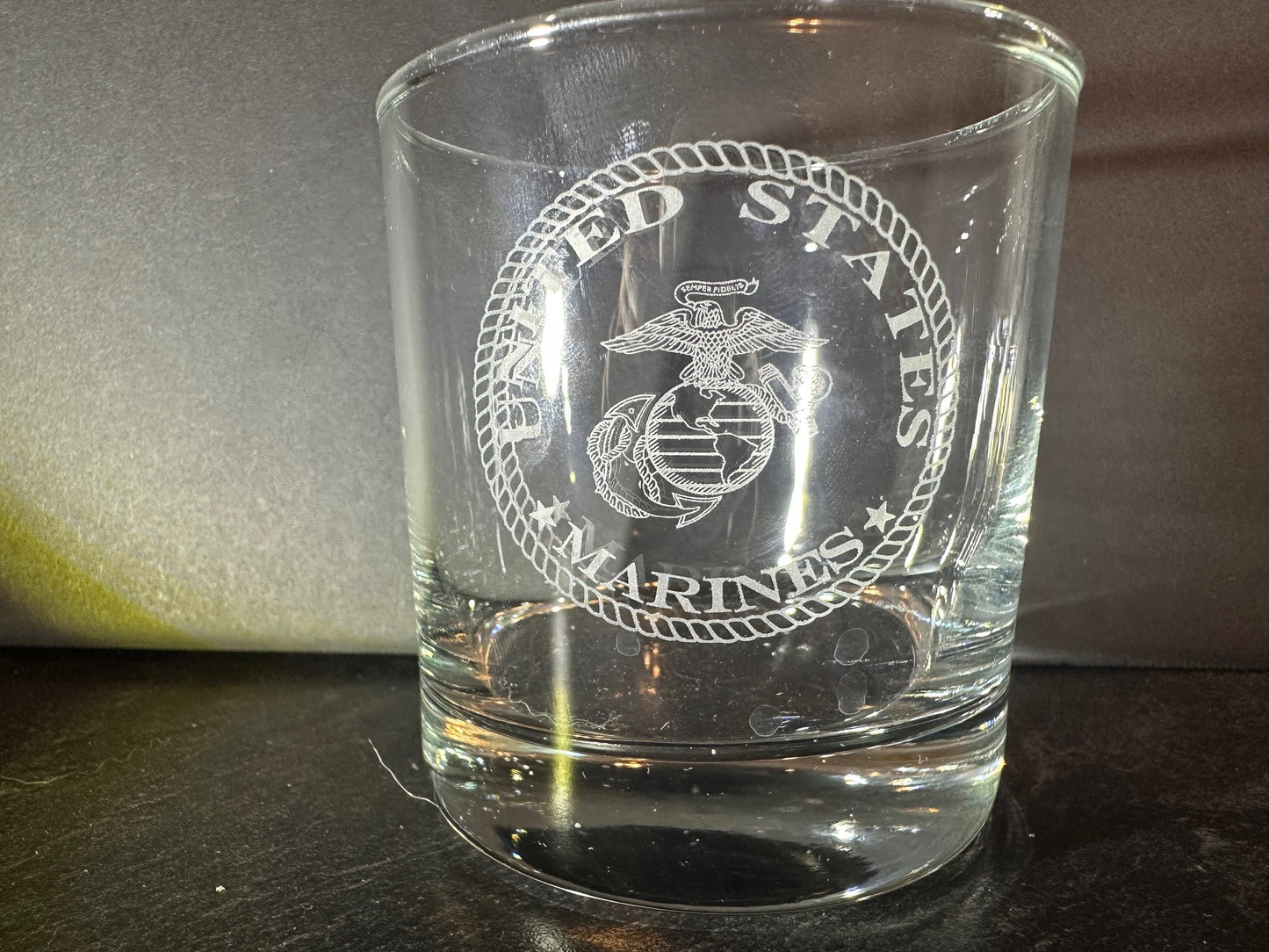 Military Rocks glass