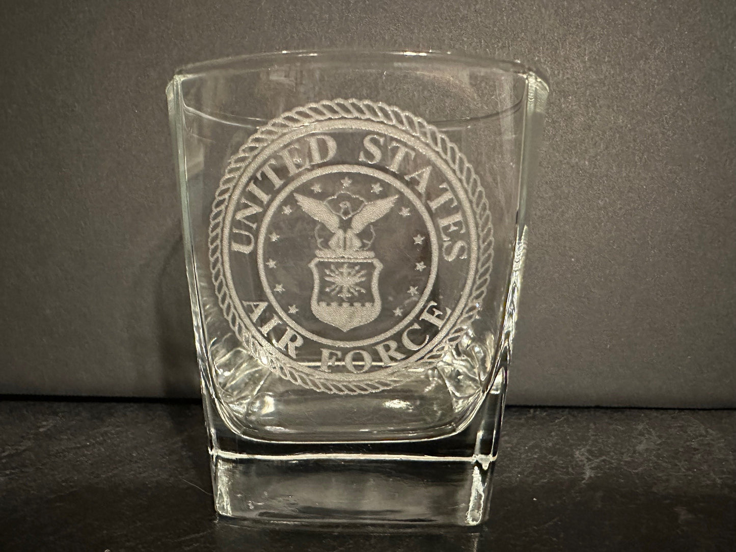 Military Rocks glass