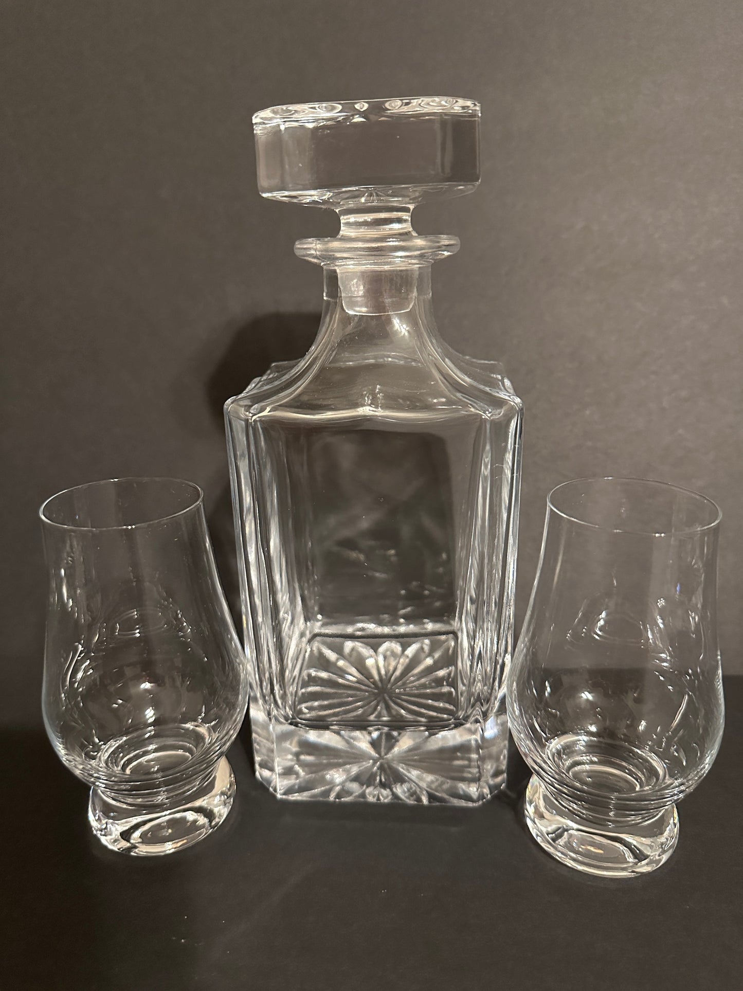Square Bar set Glencairn glasses