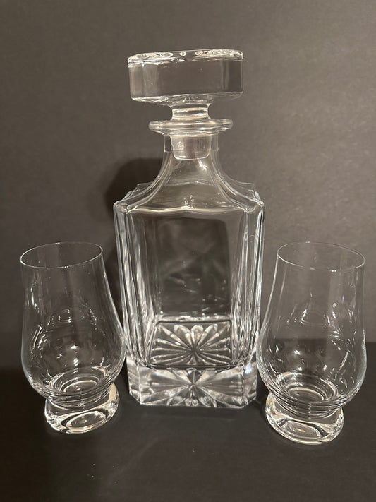 Square Bar set Glencairn glasses