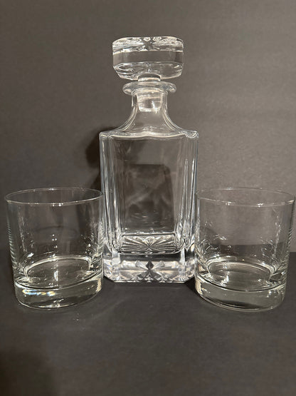 Big Foot Square bar set with rocks glasses